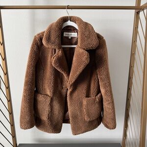 SEBBY Teddy Faux Shearling Jacket